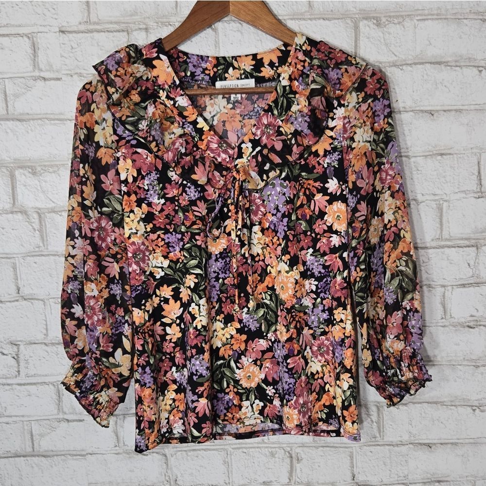 PerSeption Concept cute‎ floral top